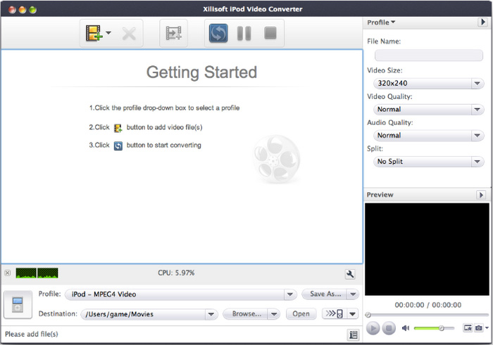 Xilisoft iPod Video Converter for Mac